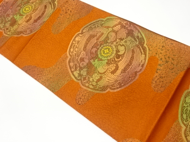 本場筑前博多華紋模様織出し名古屋帯